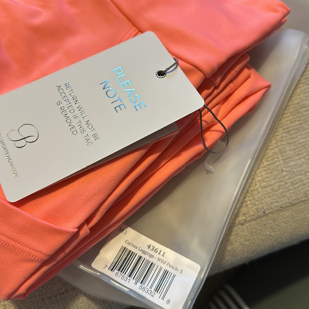 Bombshell Sportswear Curves Leggings - Wild Peach - Picture 5 of 5
